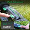 RESTMO Turbo Oscillating Sprinkler, Large Yard Irrigation Sprinkler with 19 Durable Nozzles, Weighted Base, Adjustable Spray Width & Coverage, Lawn Sprinkler & Garden Sprinkler for Yard