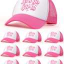 Jecery 10 Pcs Trucker Hat for Women, Bach Party Mesh Baseball Cap for Bridal Shower Wedding Bach Party Favors