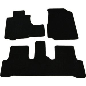 Floor Mat Compatible with 2007-2011 Honda CR-V, Factory Fitment Car Floor Mats Front & Rear Nylon by IKON MOTORSPORTS, 2008 2009 2010 (Black)
