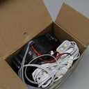 Inflatable Fan Replacement 12V 1.2A, Mini Air Blower Fan with 12V 1.5A Adapter and 3 LED Bulbs for Halloween Christmas Inflatable Outdoor Yard Decorations