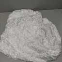 Moukeren 1 Pcs White Rosette Throne Chair Cover Satin Rosette Stretch Banquet Spandex Fitted Chair Cover for Wedding Party Banquet Catering