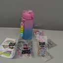 Dan&Darci Decorate Your Own Glow-in-The-Dark Water Bottle Kit for Girls - Christmas Gifts for Girl Ages 4-6 5-7 6-8 - 4 5 6 7 8 Year Old Birthday Gift Ideas - Arts and Crafts for Kids Age 6-8