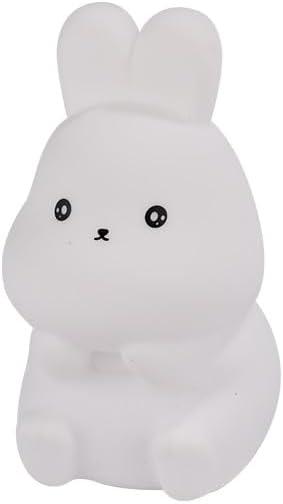 GoLine Mini Bunny Night Lights for Kids Ages 3-8, Cute Silicone Easter Rabbit Lamp with 7 Color, Christmas Birthday Toys Gifts for 4 5 6 7 8 9 10 Year Old Girls Boys Baby Toddlers.