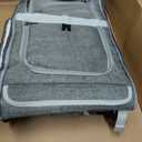 Lollimeow Pet Rolling Carrier, Dog Backpack with Wheels,Cats,Puppies Travel Bag with Wheels,Dog Trolley(Grey)
