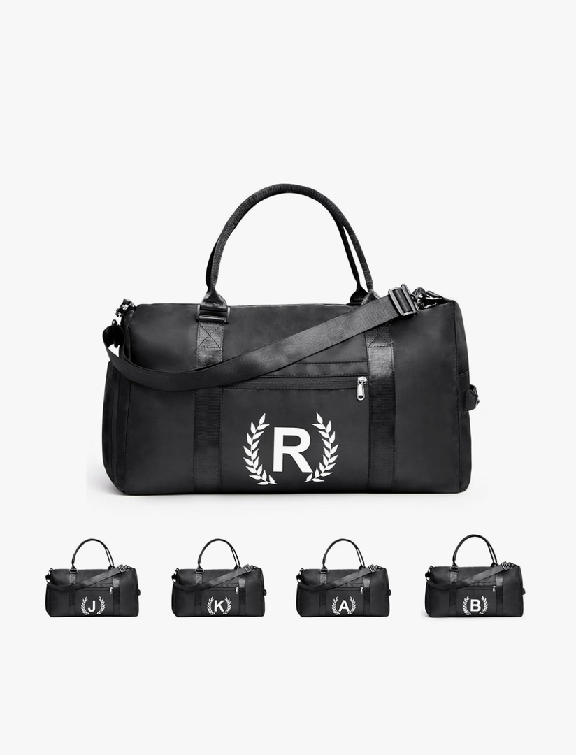 Gym Bag for Women & Men, Fitness Workout Sports Travel Duffle Bag with Wet Pocket & Shoes Compartment, Great Present for Gym Lovers