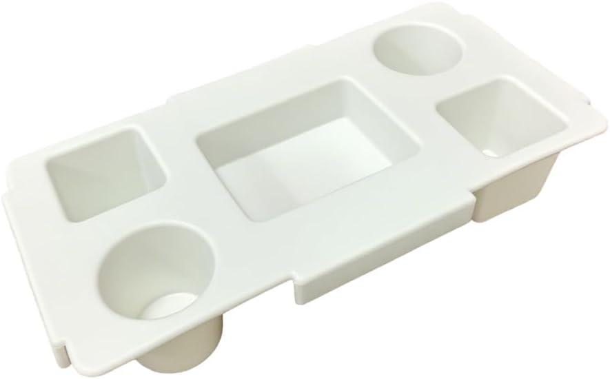 Top Cup Holder Tray Accessories for Bogg Bag X-Large, Waterproof EVA Drink & Phone Holder Fit for Stanley Cup - Organizer & Topper Tray for Bogg Bag (White)