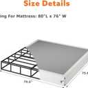 9 Inch Box Spring for King Bed - Heavy Duty Metal Mattress Foundation with Fabric Cover,3000 lbs Capacity,High Profile King Box Spring Only,Noise Free,Easy Assembly