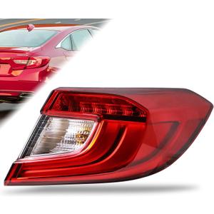 Tail Light Assembly Compatible With 2018-2022 Honda Accord Sedan Outer Right Passenger Side LED Brake Talilight Replace 33550TVAA01