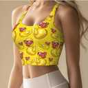 Dujiea Women's Sports Bra with Removable Padding High-Impact Sports Vest, Tank Top for Yoga, Gym, Running (L)