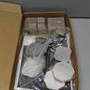 200 Sets 50mm Fridge Magnet Maker Supplies 1.97" Square Magnets Parts for RightAngle Square Magnet Making Machine, Including Metal Cover, Plastic Back Cover, Soft Magnets&Clear Films