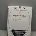 KOHLER 20110-0 Brevia, Slow Close Toilet Seat, Elongated Toilet Seat, Grip-Tight Bumpers Quick-Attach Hardware, White