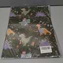 2 x RiukRaiu Dinosaur Christmas Wrapping Paper for Kids Adults - Green Xmas Gift Wrap Santa Hat T-Rex Trees Candy Canes Colorful Flags Stars Snowflakes for Holiday Party - 4 Jumbo Sheets, 40 x 28 Inches Each