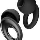 Ear Plugs for Sleeping Noise Cancelling, Concert Ear Plugs with 30dB Noise Reduction, Reusable Silicone Earplugs for Sleep, Travel, Work, Study, Comfortable Fit with 4 Sizes and Carrying Case (Black)
