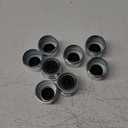 8 Pieces Trailer Dust Cap 1.98 Inch Trailer Hub Cap Trailer Axle Grease Cap Galvanized Grease Cap Covers Dust Cap with Rubber Plugs Compatible with Most 2000-3500 lb Axles Trailer Wheel Hubs