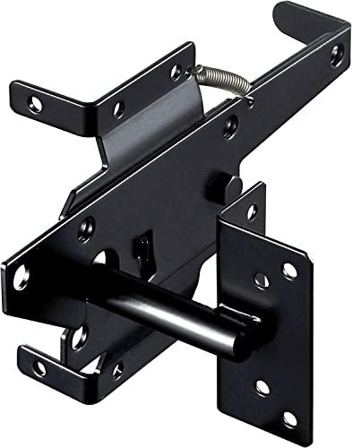 skysen Carbon Steel Vinyl Wood Fence Post Mount Gate Latch (2066-cs-p)