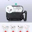 ESR for AirPods Pro 3 Case (2025), Compatible with Airpods Pro 3rd Generation (USB-C Cable), Magnetic Lid, MagSafe Ready, Powerful Drop Protection, Cyber Series, Black