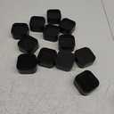 12 Pack Furniture Risers Adjustable Bed Risers 1 Inch Heavy Duty for Couch Desk Leg Chair Sofa Cabinet Bed Leg Risers,Square Stackable Bed Risers Lift Height 1, 2 or 3 Inch, Black