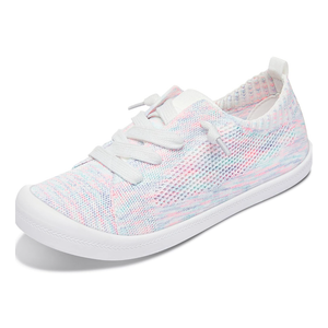 ALTOCIS Women's Knit Slip On Sneakers Ladies Elastic Low Top Flats Lightweight Breathe Mesh Fashion Sneakers Cute Flying Woven Loafers, Size 8