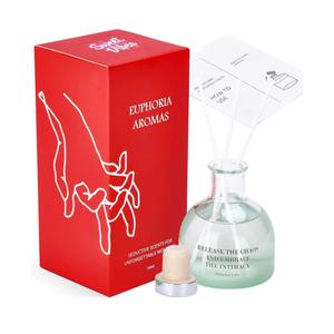 Sweet Vibrations Reed Diffusers for Home - Sensual Aroma Diffuser - Stylish Design for Decoration & Premium Home Fragrances - Long-Lasting Scents - Bathroom Diffuser - Green