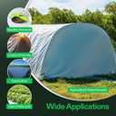 VIVOSUN Black and White Panda Film, 10 x 50 5.5 Mil Poly Film, Blackout Tarp for Warm House