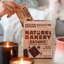 Natures Bakery Double Chocolate Brownie Bars, Whole Grains, Dates, and Cocoa, Plant Based, Dairy-Free, Snack Bar, Box of 12 twin packs
