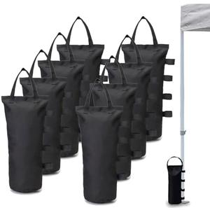 MOPHOEXII Canopy Weights Bag Leg Weight for Pop up Canopy Tent, Sand Bags for Patio Umbrella Instant Outdoor Sun Shelter,8 Pack-Black
