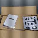 Ergonomic Office Chair, Mesh Desk Chair with Headrest, Lumbar Support, Thick Seat Cushion, Flip-up Arms, High Back Computer Task Chairs for Home Office, Black/Silver