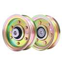 131494 Idler Pulley Compatible with Craftsman Mower LT1000 LT2000 Tractors Mower Deck Pulley for Husqvarna Poulan Roper Craftsman 173437 165888 532104360 532131494, 2 Pack