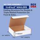 Box USA Moving Boxes Medium 11.125"L x 8.75"W x 3"H, 50-Pack | Corrugated Cardboard Box for Packing, Shipping and Storage 11 1/8x8 3/4x3