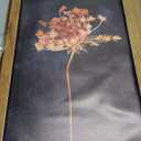 Moody Botanical Flower Framed Canvas Wall Art 16x24 inch, 16"x24" Natural