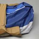 Beach Cabana with 6-Corner, 8'8' UPF50+ Beach Canopy, Adjustable Height Beach Tent Sun Shelter, Cool Cabana Beach Tent with Removable Side Wall, Beach Shade for Garden, Camping (Blue White Stripes), 1011240 cubic inches