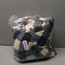 Electric Heated Sherpa Buffalo Plaid Christmas Throw Blanket with 8 Heating Levels & 8 Hours Auto Off, Fast Heating Warm Plush Washable Blanket with Over-Heat Protection, ETL Certification, Black (Throw-50" x 60")