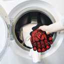 BBQ Gloves, Oven Gloves, 1472F Extreme Heat Resistant Barbecue Gloves, Silicone Non-Slip Oven Mitts, Kitchen for Cooking, Grilling, and Baking (Red)