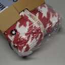 Snuggle Sac Ultra Soft Throw Blanket for Couch, Cozy Knitted Blankets, Fuzzy Knit Throws for Sofa, Bed, Home Decor, Houndstooth Red 50"x60"