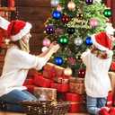 Extra Large Size Outdoor Christmas Ornaments, Oversized Huge Big Shatterproof Xmas Christmas Plastic Balls for Outside Lawn Yard Tree Hanging Decorations (8"/200mm, Green, 8 Packs)