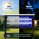 Solar Bug Zapper Outdoor, Powerful Mosquito Zapper, Electric Mosquito Killer Outdoor, Waterproof & Portable Fly Killer, Rechargeable Flying Insect Trap for Patio, Yard, Garden, Home, Camping, Black