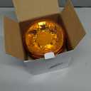 1Pcs Led Beacon Light Yellow Strobe Lights with I Shape Metal Bracket for Trucks 12V 24V Orange Beacon Light Rotating Beacon with 6 Modes