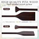 Silipull 2 Pcs 2.5-4ft Wooden Canoe Oar Paddle, 30-48'' Solid Pine Paddle Canoe, for Kayak Small Boat Water Sports Home Wall Decoration Gift for Outdoor Enthusiast