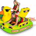 Wow Sports Big Ducky Towable Deck Tube - 1-3 Person - 510 lb Capacity - Duck Design - for Boating - Youth & Adults, Standard