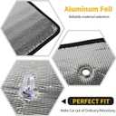 Windshield Sunshade Sun Shade Heat Shield Window Sun Visor Mat for Jeep Wrangler JLU 4 Door 2018-2024,8PCS