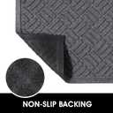 MATALL 2pack 35x23.5in Door Mat - Indoor and Outdoor Welcome Mat, Absorbent and Drain Away Water Heavy Duty Entryway Doormat for Front Back Doors, Laundry Rooms, Mudrooms, The Garage and More