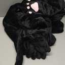 Cheetah Onesie Cat Costume for Women Halloween Fleece Leopard Costumes Animals Cosplay Dress Up (Large)