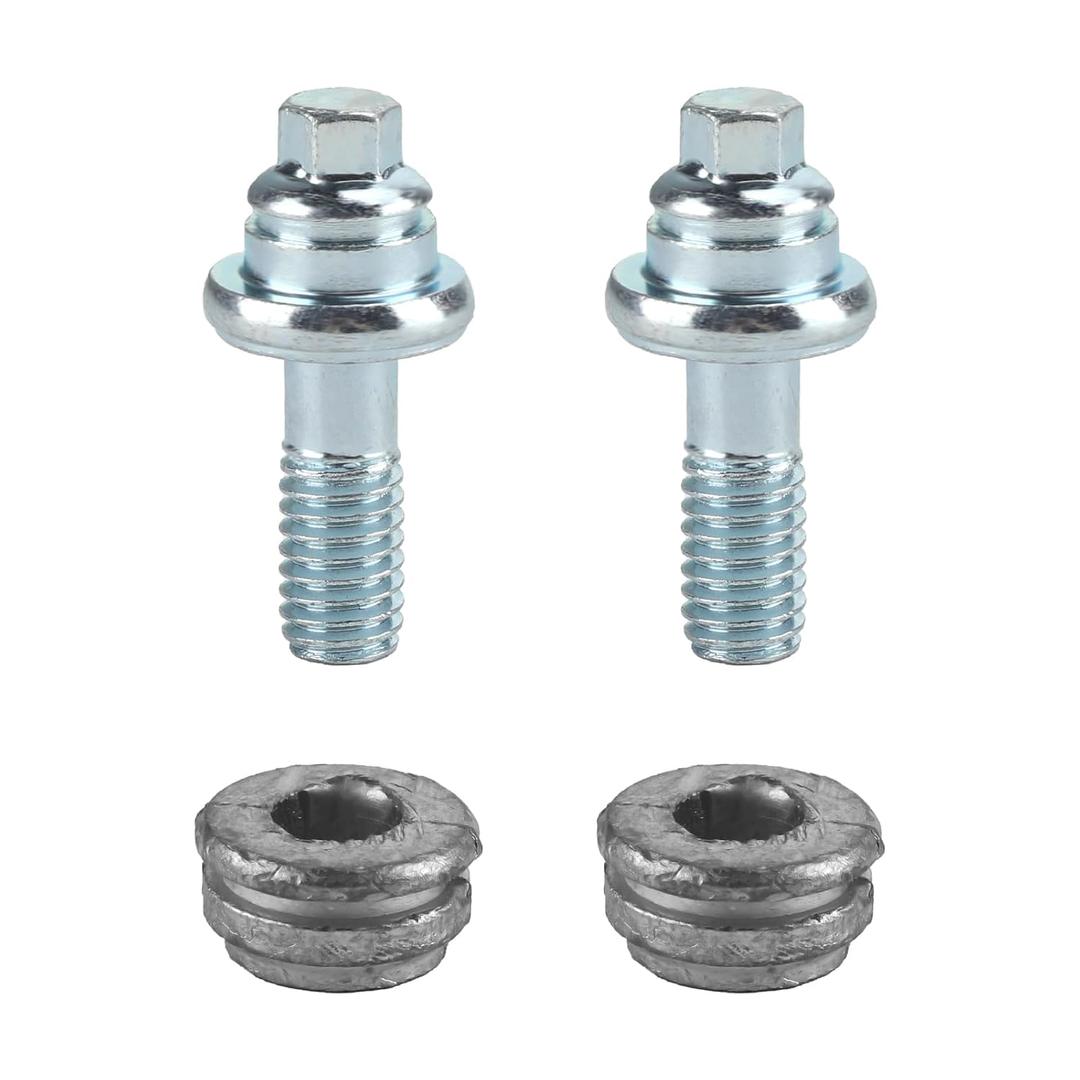 3/8" Side Post Battery Terminal Bolts, 2 Pack Standard Battery Post Extender Stud Connector Kit with 1.6" Long Bolt and Spacer, Universal Replacement for Cars, RVs, Ships