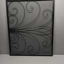 Fire Beauty Fireplace Screen,Handcrafted Wrought Iron,Flat Guard Metal Furnace Fireguards Mesh,Safe Spark Protector,Wood Burning Stove Accessories(35" L x 28" H)