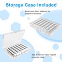 3D Print Magnets, Caturledas 400 Pack 8x2mm Small Round Magnetic Rare Earth Neodymium Magnet, Silver