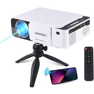 2024 Upgraded Full HD 1080P Projector, 9500 Lumens Portable Movie Projector, iPhone Projector with WiFi and Tripod Mount, Proyector Portatil Projecter for Outdoor Home Video Projection