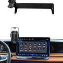 PZK Car Phone Holder for 2025-2026 Volkswagen VW Tiguan Accessories 15-Inch Screen Fixed Clip, Auto Lock Car Phone Mount with Sunglasses Storage Box 360 Rotation (Not fit 12.9-Inch)