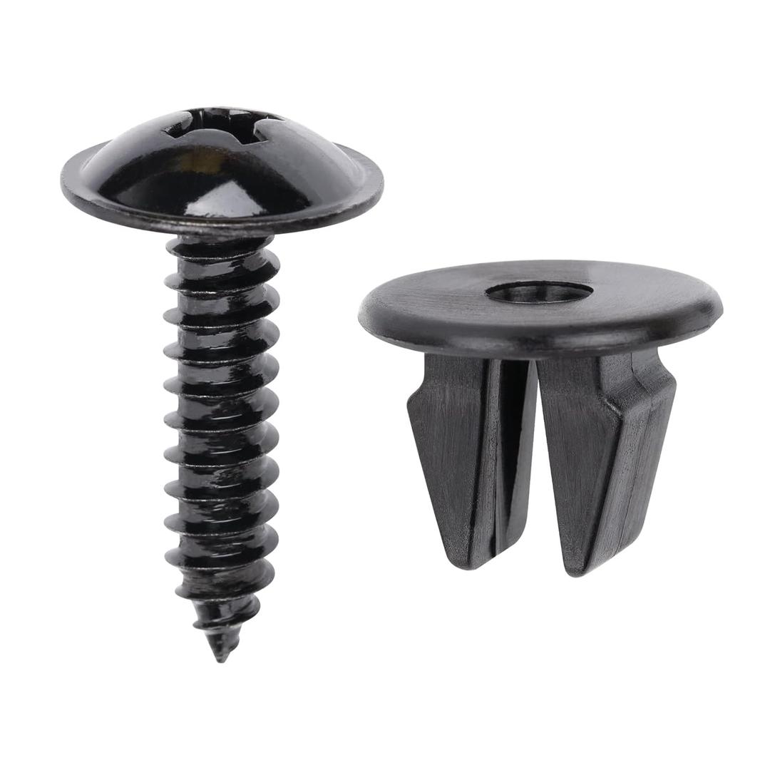 OAUTOO 10sets Wheelhouse Liner Screw & Nut Kit for Hyundai 12493-06257-E, 86848-22000