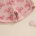 YINGISFITM Toddler Baby Girl Clothes Bowknot Sleeveless Halter Overalls Shorts One Piece Romper Jumpsuit Summer Outfit (12-18 Months, Pink)