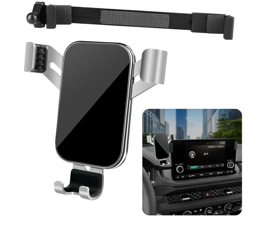 LUNQIN Car Phone Holder for Honda Accord 2023 2024 2025 LX EX (7 inch Screen) Auto Interior Accessories Best Cell Phones Mount Cellphone Mobile Cradle Charging GPS Navigation Bracket Stand Accessory
